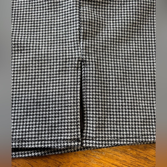 New Old Navy Black white houndstooth mini Skirt women’s medium 8 10 petite - Picture 6 of 7